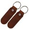 2 Sided Leather Key Chains 10 Pack-Customize it for Promotional Gifts, Fundraising, Events, Wedding - Engrave on Both Sides